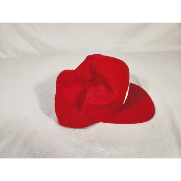 NOS VGT Mitchell & Ness Houston Red Wool Cap Snapback - Picture 5 of 8